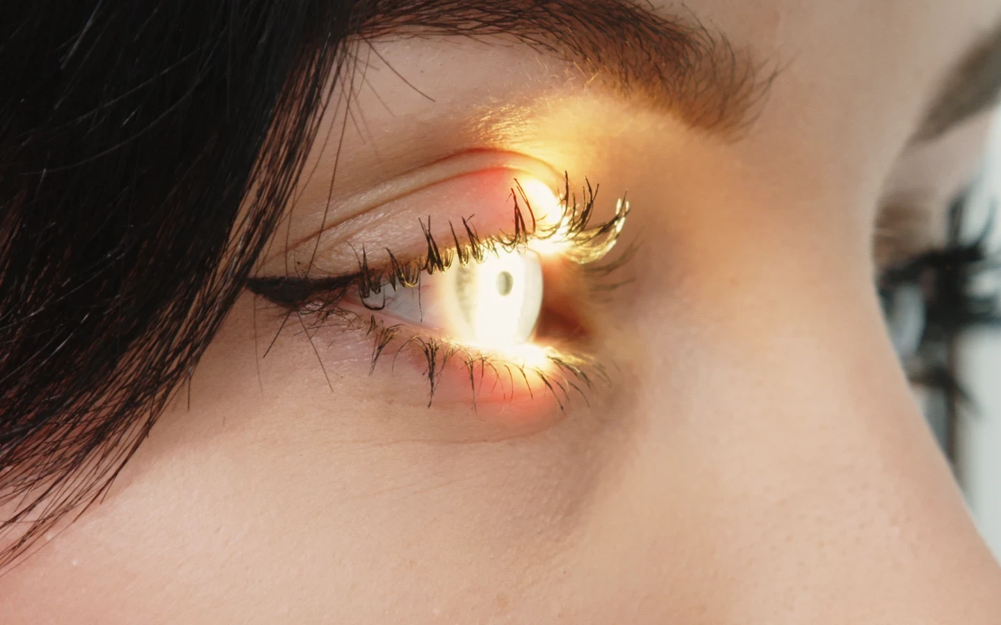 Un dettaglio dell’esame della vista nel progetto Vision Medica